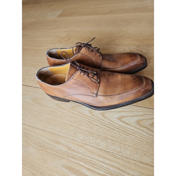 Cox & Wilson Tan Brown Leather Oxford Professor Work Dress Shoes Mens size 43/9‎ - Picture 2 of 13